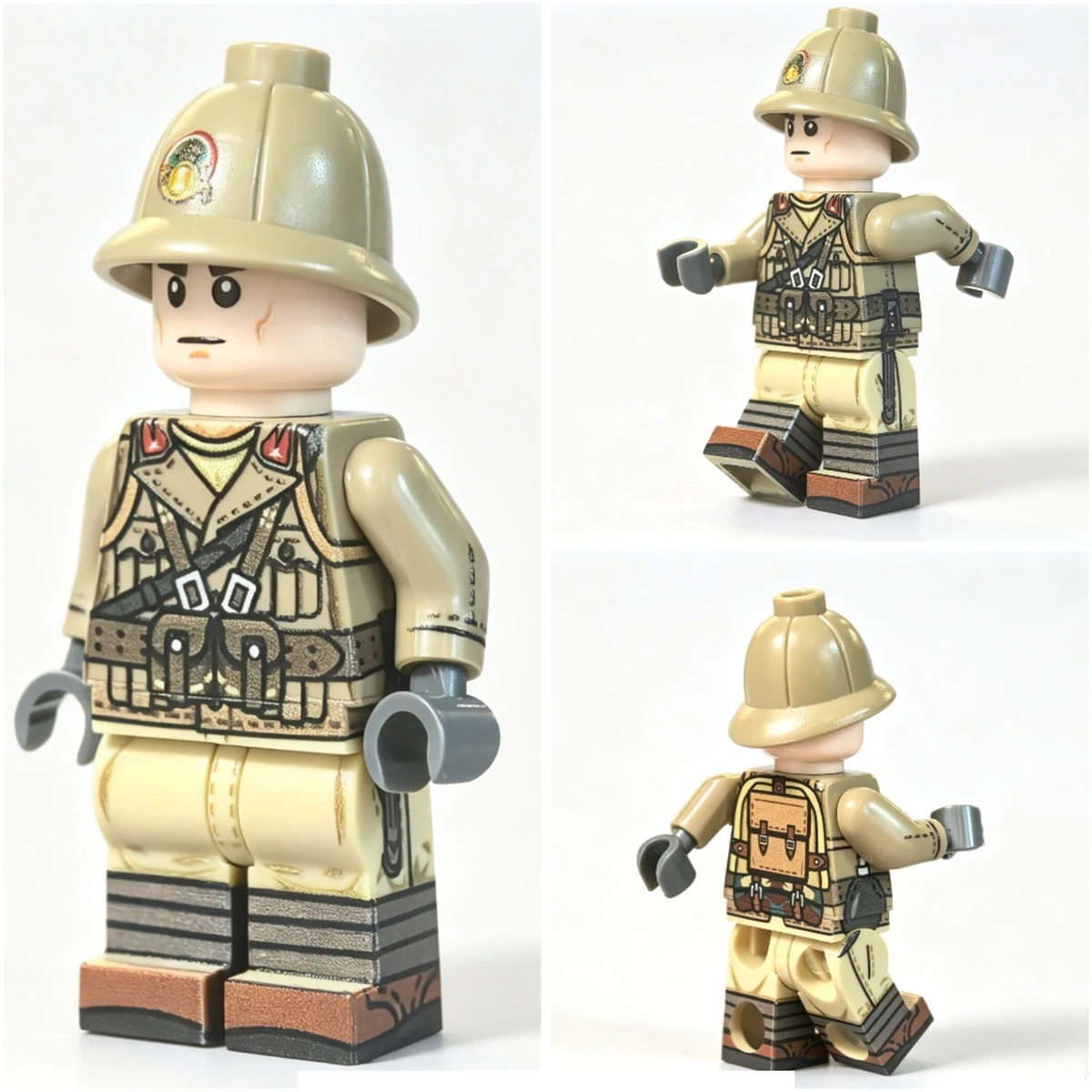 All Sides Of North Africa Italian Infantryman WWII - Custom Printed Brick Block Figure All Sides Of North Africa Italian Infantryman WWII - Custom Printed Brick Block Figure