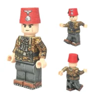 All Sides Of Waffen Ss Bosnian Mountain Troop Handschar Squad Leader (oak Leaf Camouflage Smock) Wwii Custom Printed Brick Block Figure