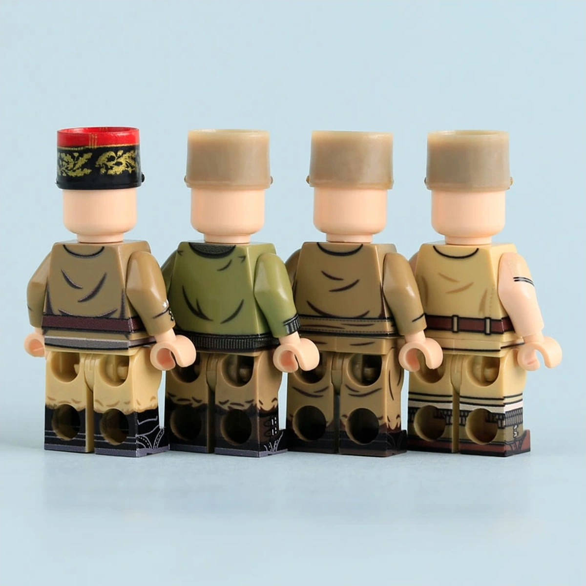 the back of Free French Forces High Command Leaders WWII - Custom Printed Brick Block Figure The Back Of Free French Forces High Command Leaders Wwii Custom Printed Brick Block Figure