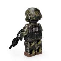 the back of Modern PLA Macao Garrison Special Operator (with Fully Equipped M4 Assault Rifle) - Custom Printed Brick Block Figure The Back Of Modern Pla Macao Garrison Special Operator (with Fully Equipped M4 Assault Rifle) Custom Printed Brick Block Figure