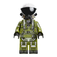 the front of Modern Combat Tactical Fighter Pilot (ZSh-7 Fly Helmet) - Custom Printed Brick Block Figure The Front Of Modern Combat Tactical Fighter Pilot (zsh 7 Fly Helmet) Custom Printed Brick Block Figure