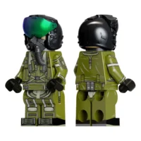 the left and right of Launch from the carrier deck with this custom UV-printed Modern FA-18 Naval Aviator building block figure. Accurately features a black flight helmet, gr The Left And Right Of Launch From The Carrier Deck With This Custom Uv Printed Modern Fa 18 Naval Aviator Building Block Figure. Accurately Features A Black Flight Helmet, Gr