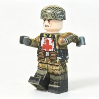 the left of German Fallschirmjäger (Paratrooper) Combat Medic Splinter Camouflage WWII - Custom Printed Brick Block Figure The Left Of German Fallschirmjäger (paratrooper) Combat Medic Splinter Camouflage Wwii Custom Printed Brick Block Figure