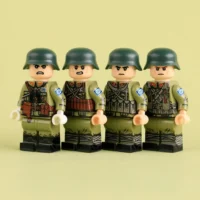 Chinese Nationalist Infantry Squad Wwii – Custom Printed Brick Block Figure