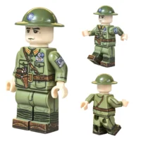 Chinese Tax Police Corps Officer Republican Era Front and Rear Views – Custom Printed Brick Block Figure