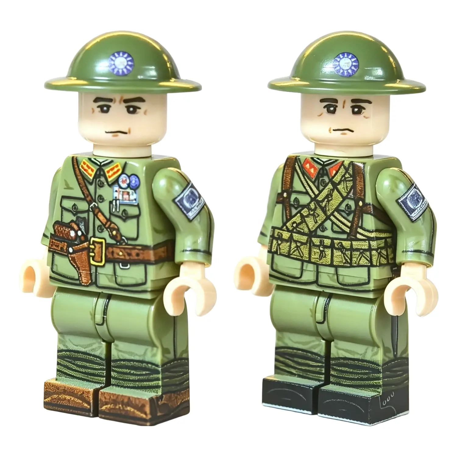 Chinese Tax Police Corps Soldiers Collection Republican Era – Custom Printed Brick Block Figure