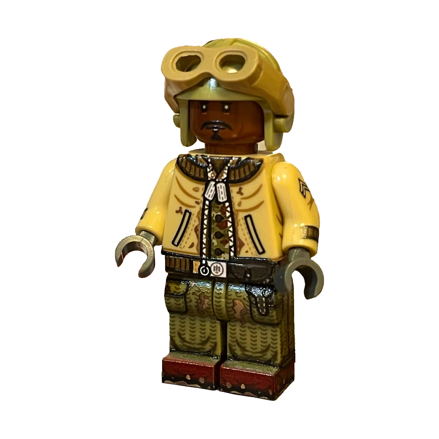 Fury Sherman Driver Gordo Garcia WWII – Custom Printed Brick Block Figure