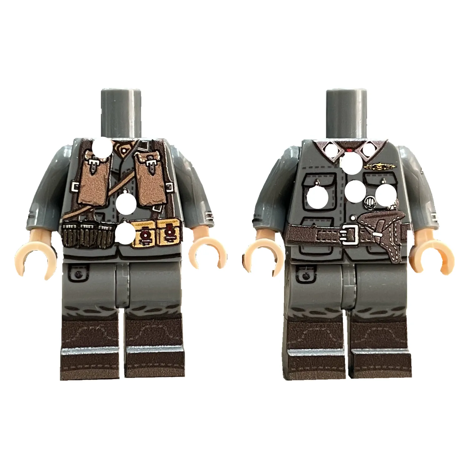 German Dark Gray Uniform Bodies Two Figure Collection WWII – Custom ...