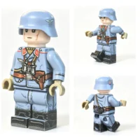German Luftwaffe Flak Corporal Front and Rear Views WWII – Custom Printed Brick Block Figure German Luftwaffe Flak Corporal Front And Rear Views Wwii – Custom Printed Brick Block Figure