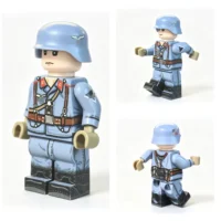 German Luftwaffe Flak Private Front and Rear Views WWII – Custom Printed Brick Block Figure German Luftwaffe Flak Private Front And Rear Views Wwii – Custom Printed Brick Block Figure