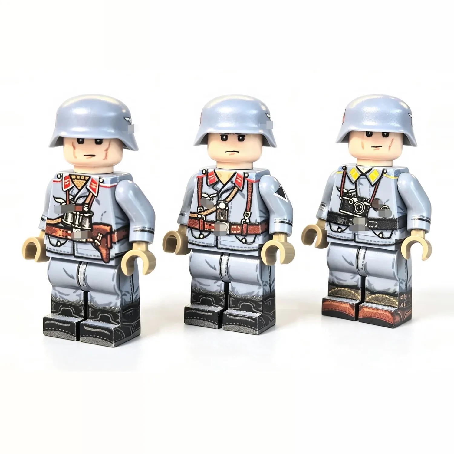 German Luftwaffe Flak Squad Three Figures Collection WWII – Custom Printed Brick Block Figure German Luftwaffe Flak Squad Three Figures Collection Wwii – Custom Printed Brick Block Figure