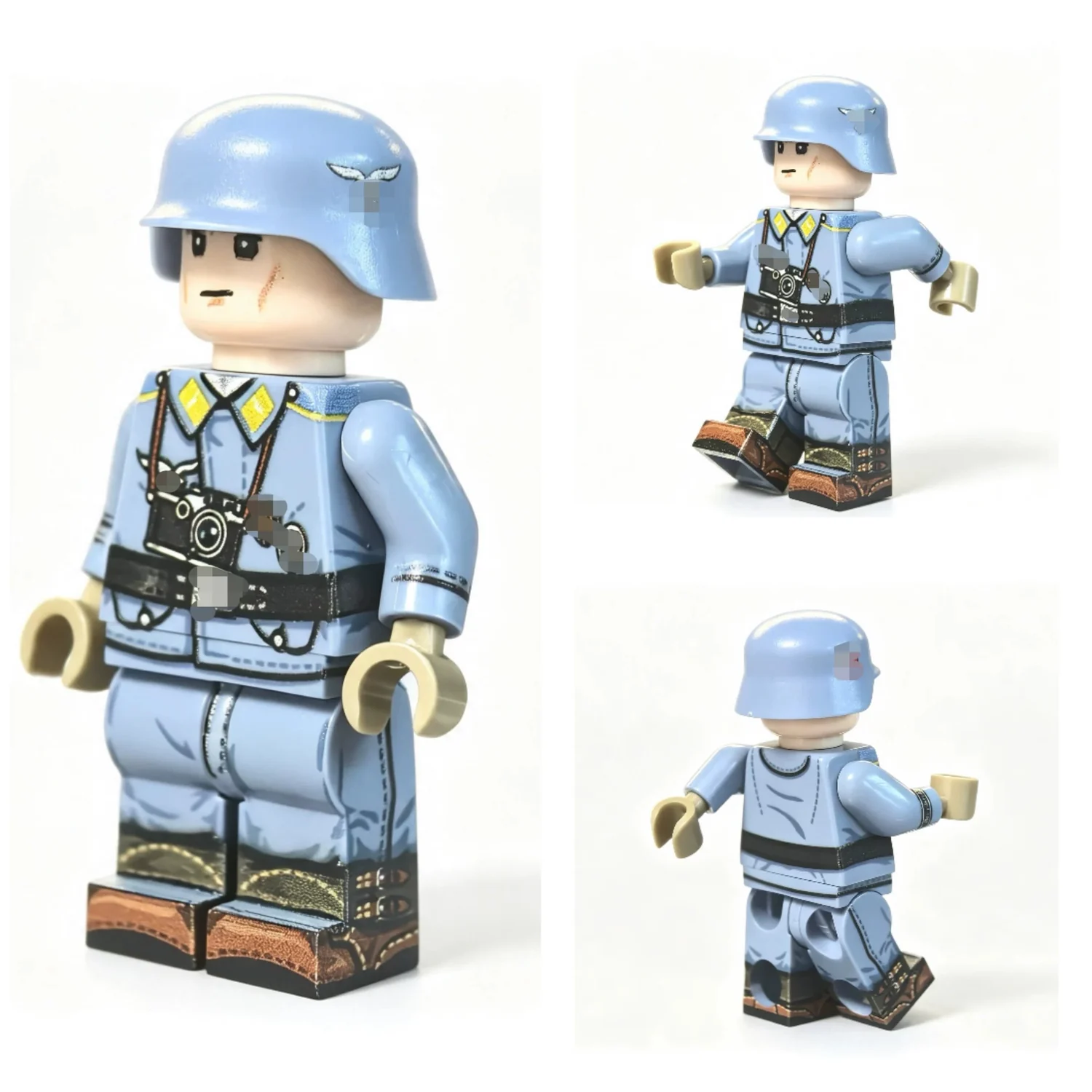 German Luftwaffe War Correspondent Front and Rear Views WWII – Custom Printed Brick Block Figure German Luftwaffe War Correspondent Front And Rear Views Wwii – Custom Printed Brick Block Figure