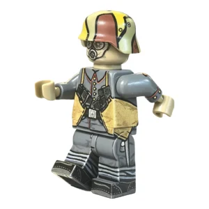 German Stormtrooper Granatenwerfer 16 Gunner World War I Front Three-Quarter View – Custom Printed Brick Block Figure German Stormtrooper Granatenwerfer 16 Gunner World War I Front Three Quarter View – Custom Printed Brick Block Figure
