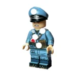 Hermann Goring Division Decorated Soldier with Visor Cap WWII – Custom Printed Brick Block Figure