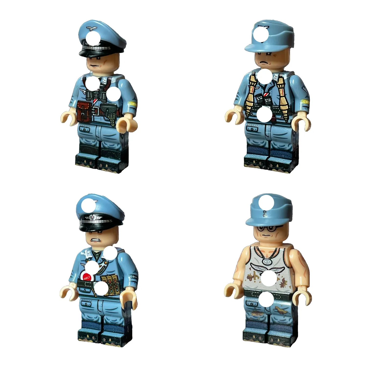 Hermann Goring Division Soldiers Collection WWII – Custom Printed Brick Block Figure Hermann Goring Division Soldiers Collection WWII – Custom Printed Brick Block Figure