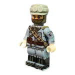 Japanese Artillery Cadet with Goggle Helmet WWII – Custom Printed Brick Block Figure