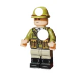 Japanese Okinawa Campaign Soldier with Olive Peaked Cap WWII – Custom Printed Brick Block Figure