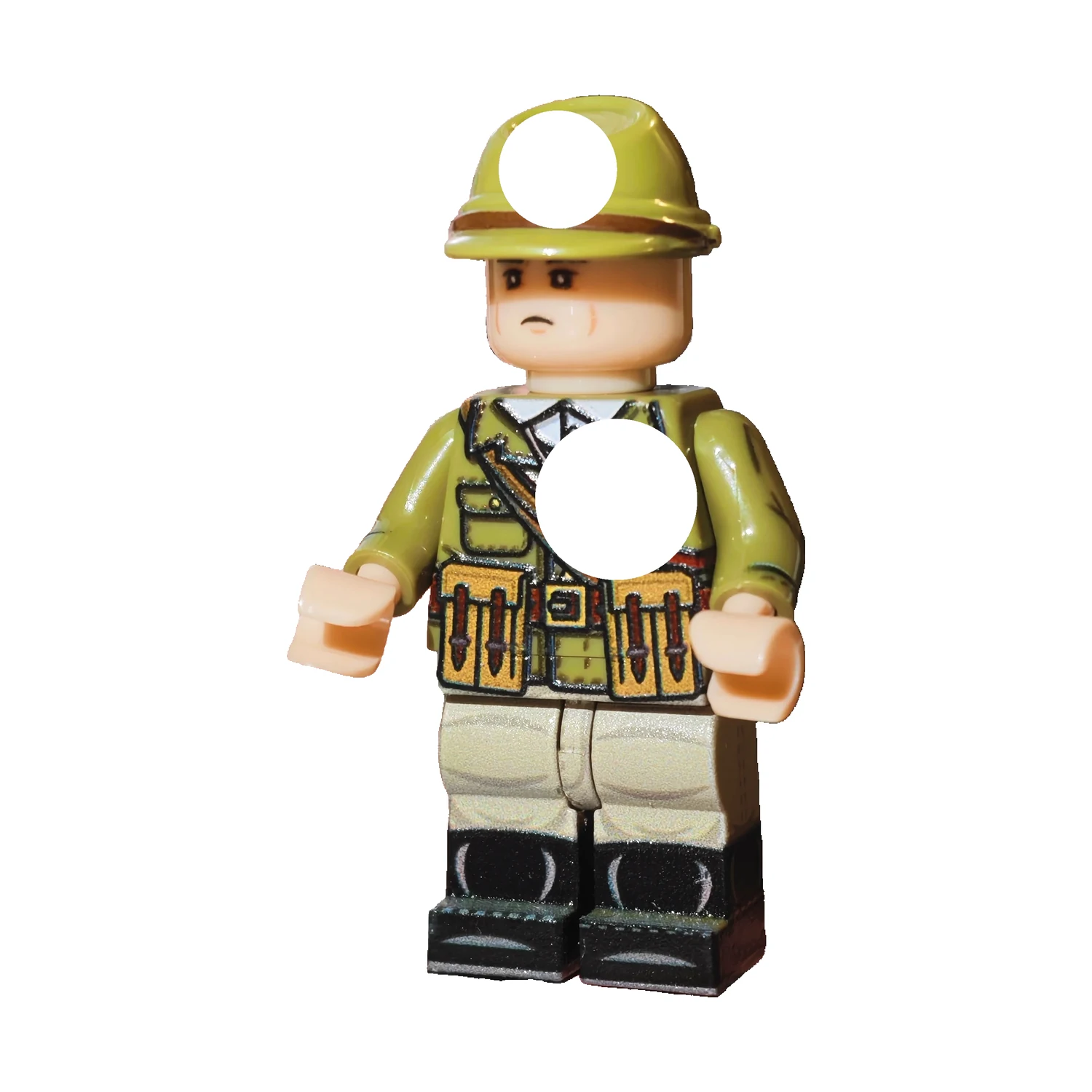 Japanese Okinawa Campaign Soldier with Olive Peaked Cap WWII – Custom Printed Brick Block Figure Japanese Okinawa Campaign Soldier with Olive Peaked Cap WWII – Custom Printed Brick Block Figure