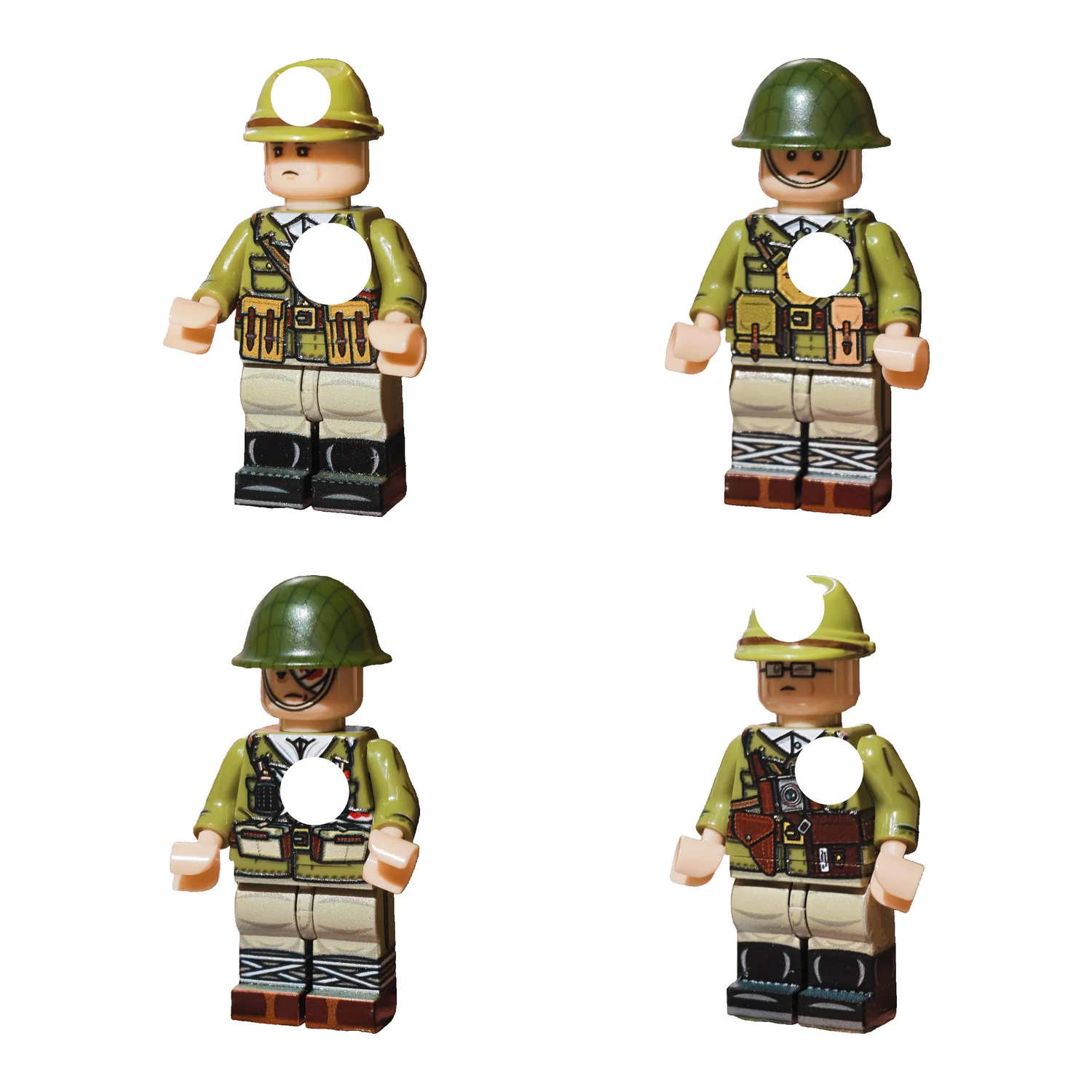 Japanese Okinawa Campaign Soldiers Collection WWII – Custom Printed Brick Block Figure