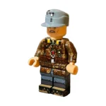 Luftwaffe Camouflage Soldier with Blue Field Cap WWII – Custom Printed Brick Block Figure