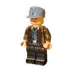 Luftwaffe Camouflage Soldier with Blue Tunic WWII – Custom Printed Brick Block Figure