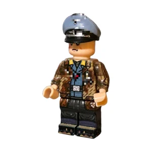 Luftwaffe Camouflage Soldier with Visor Cap WWII – Custom Printed Brick Block Figure Luftwaffe Camouflage Soldier with Visor Cap WWII – Custom Printed Brick Block Figure