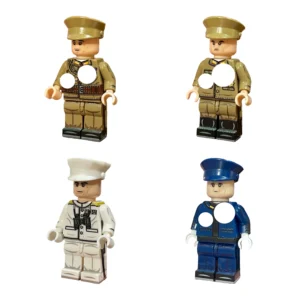 Pacific Theater Japanese Generals Collection WWII – Custom Printed Brick Block Figure