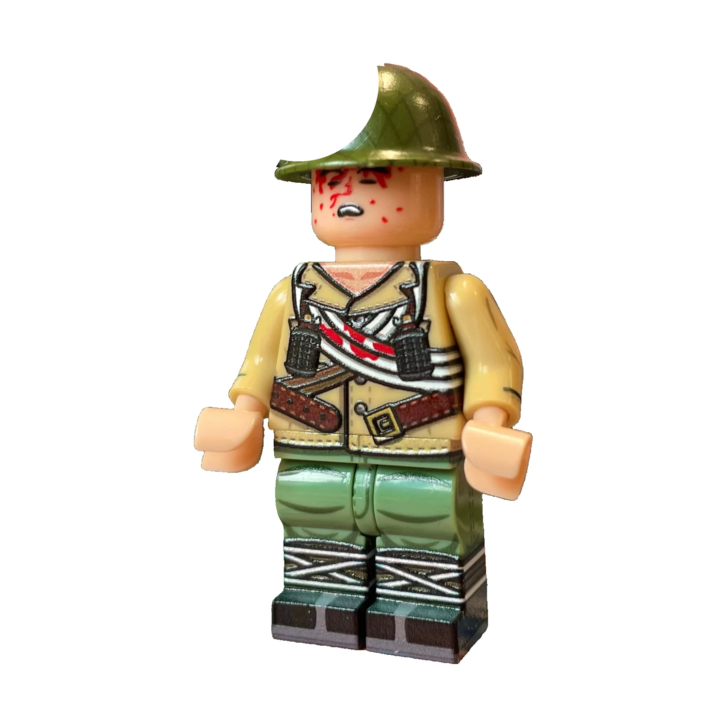 Wounded Japanese Infantryman Saipan Campaign WWII – Custom Printed Brick Block Figure Wounded Japanese Infantryman Saipan Campaign WWII – Custom Printed Brick Block Figure
